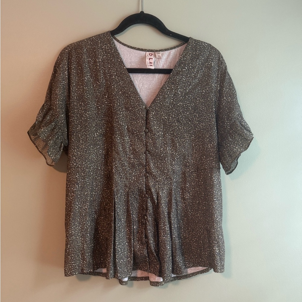 Dolan Anthropologie Blouse with button up front